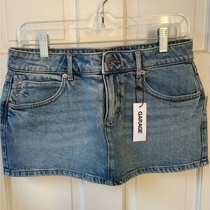 Garage Light Blue Denim Skirt